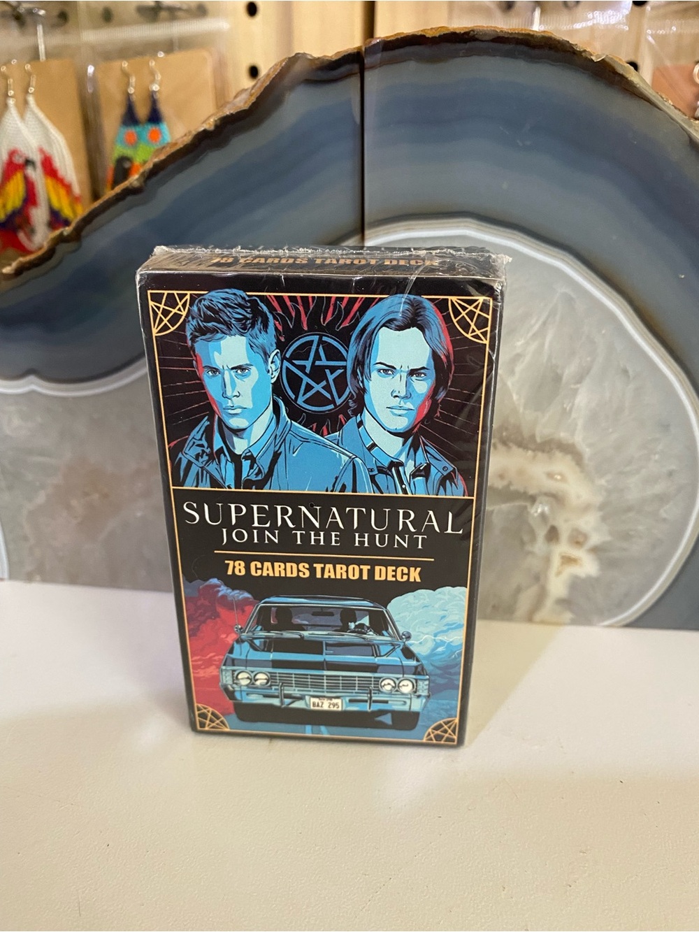 Supernatural Join the Hunt 78-Card Tarot Deck - Black & Blue